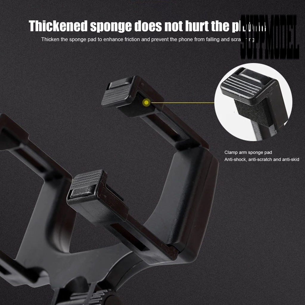 Py-hsj01 Bracket Mount Kaca Spion Tengah Mobil Rotasi 180 ° Bahan ABS Holder Handphone Universal