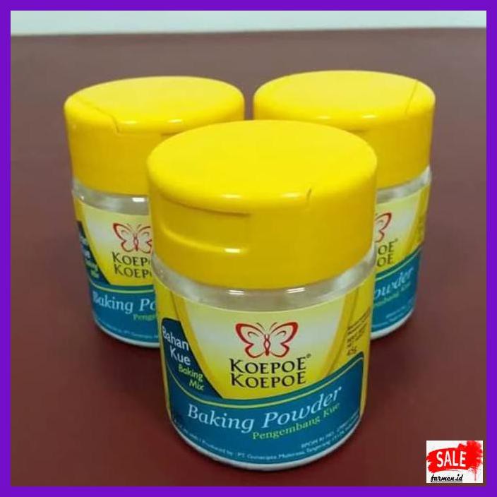 

DERPOWBAKING- BAKING POWDER KOEPOE KOEPOE PENGEMBANG KUE 45GR KOEPOE KOEPOE -ASLIII.