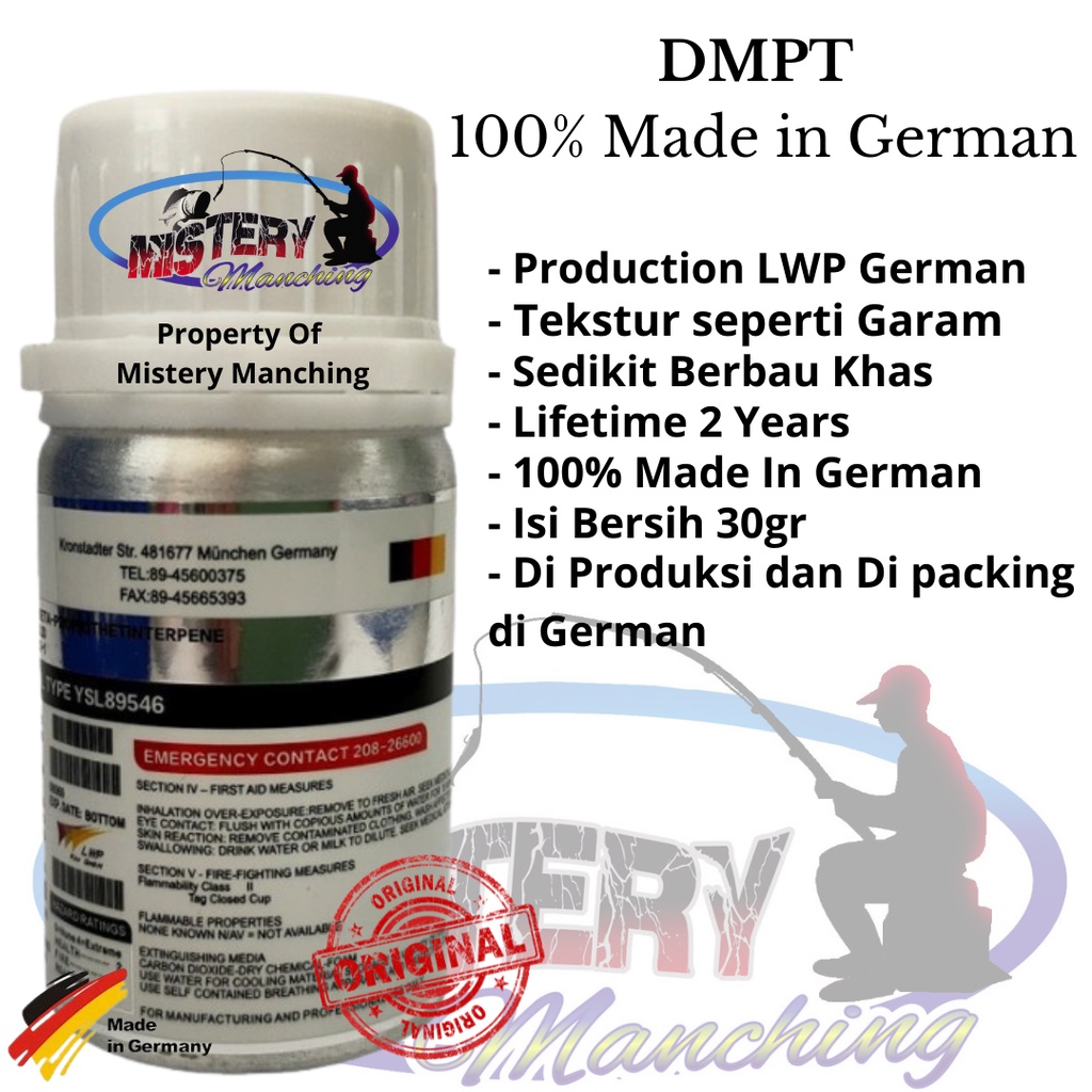 DMPT Original 100% Made In German Attractant / Vanili German Untuk Ikan MAS, dan Lain-lain / Essen K