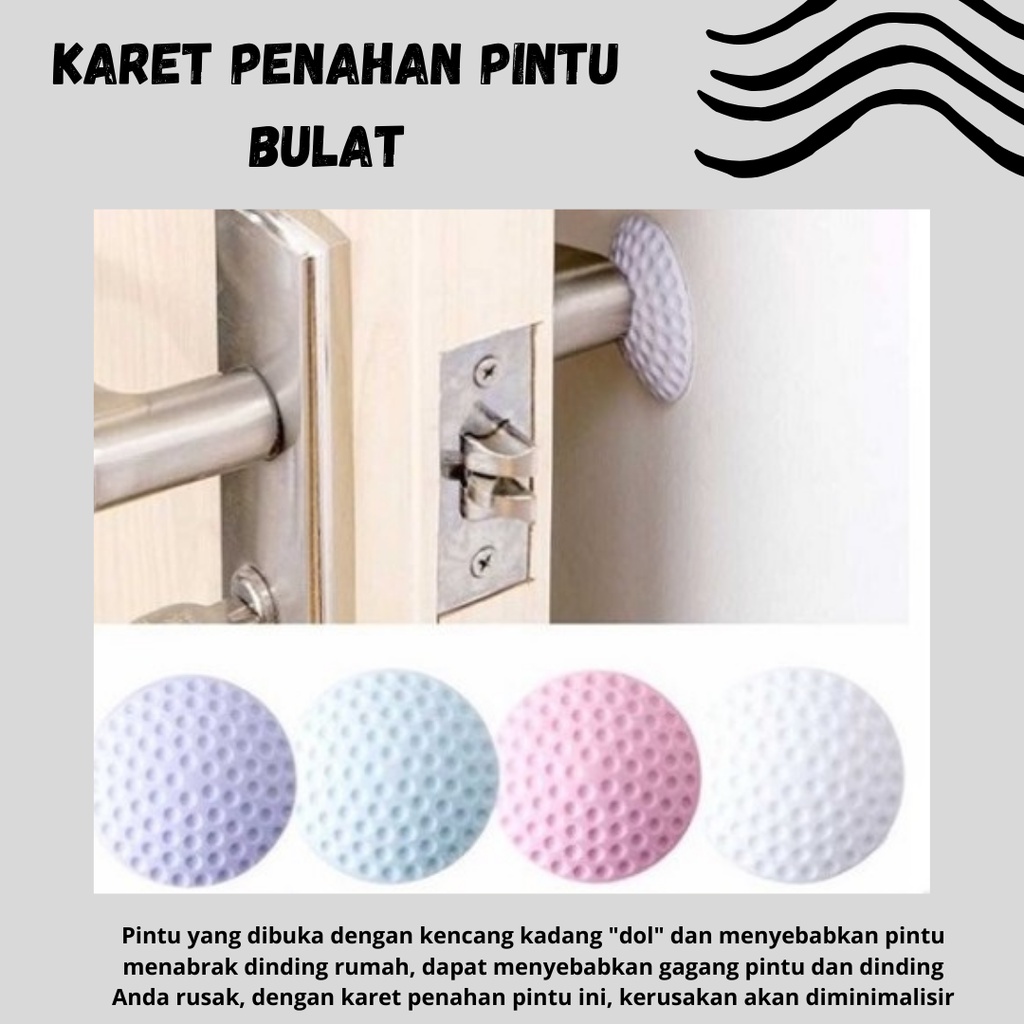TERLARIS!!! Karet Penahan Pintu Rumah Model Bola Golf Mix Color