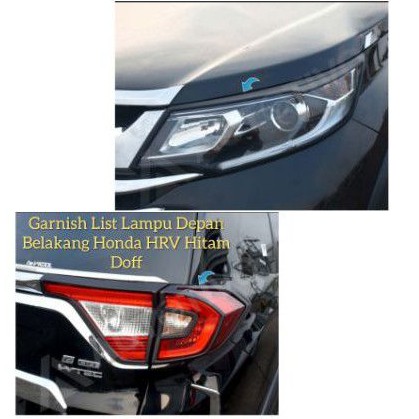 Paket Garnish garnish List Lampu Honda BRV Hitam