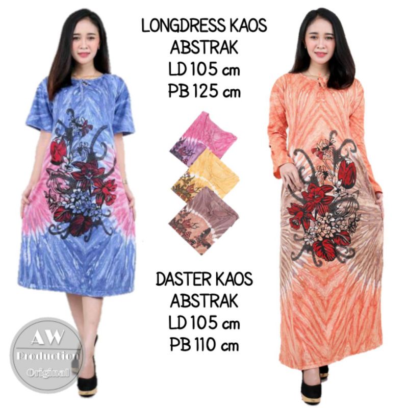 DASTER KAOS ABSTRAK LENGAN PANJANG MODEL TALI BUMIL KEKINIAN BATIK PEKALONGAN