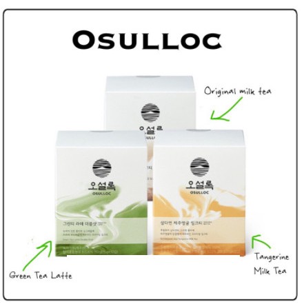 

OSULLOC Green Tea Latte / Original Milk Tea / Jeju Tangerine Milk Tea (isi 10 sachets)