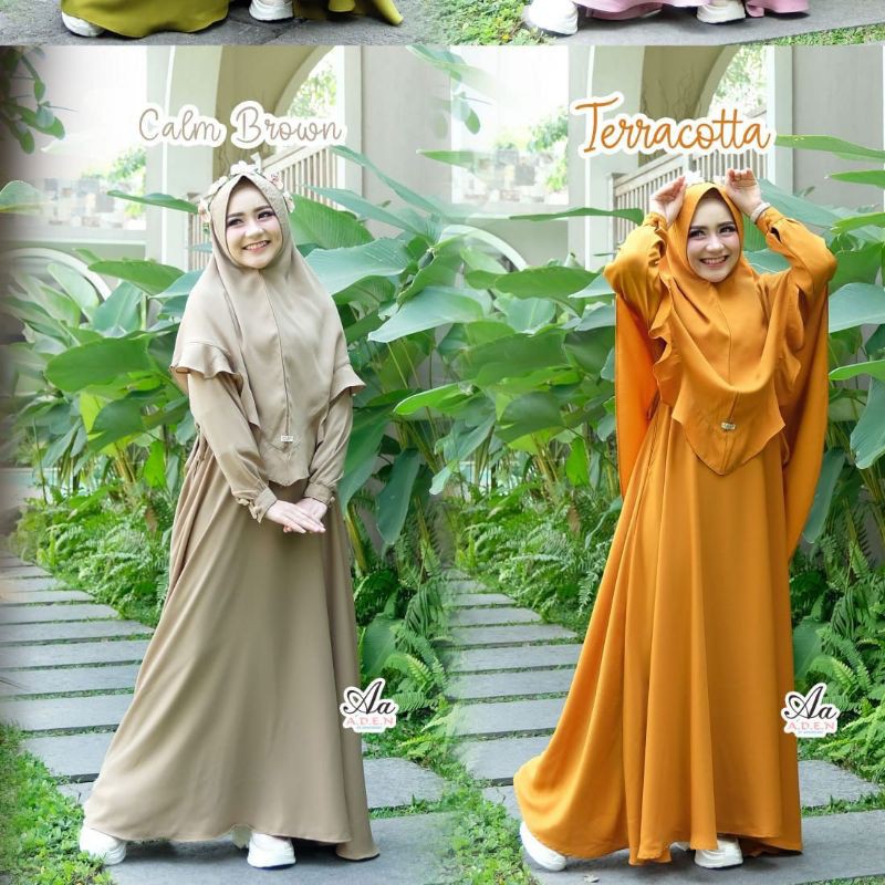 gamis polos premium Salwa by Aden Hijab
