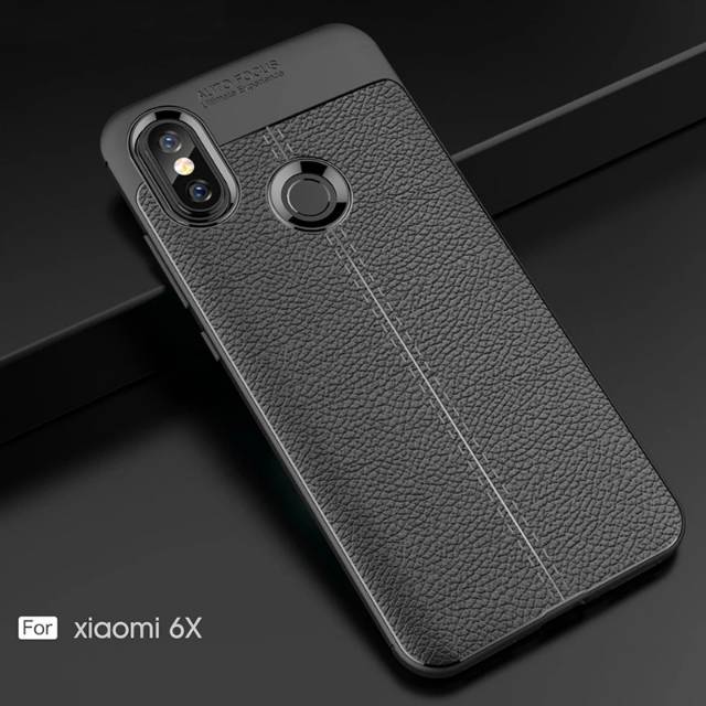 CASE AUTO FOCUS LEATHER XIAOMI MI6X MI 6X SOFT CASE CASING KULIT XIAOMI MI 6X