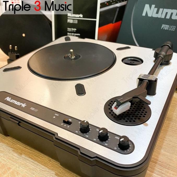 New Numark Pt01 Usb Pt-01 Pt 01 Usb Portable Vinyl Turntable Pemutar