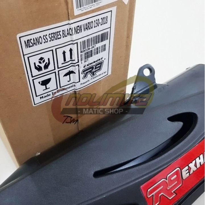 Knalpot Racing R9 Misano Full System FREE DB Killer Honda Vario 125 150 Tahun 2018 UP