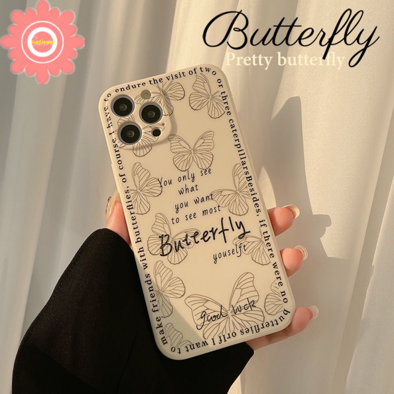 Butterfly Cute Case for Iphone Xr 7 8 6 6S Plus X Xs Max Iphone 13 12 11 Pro Max Soft TPU Back Cover