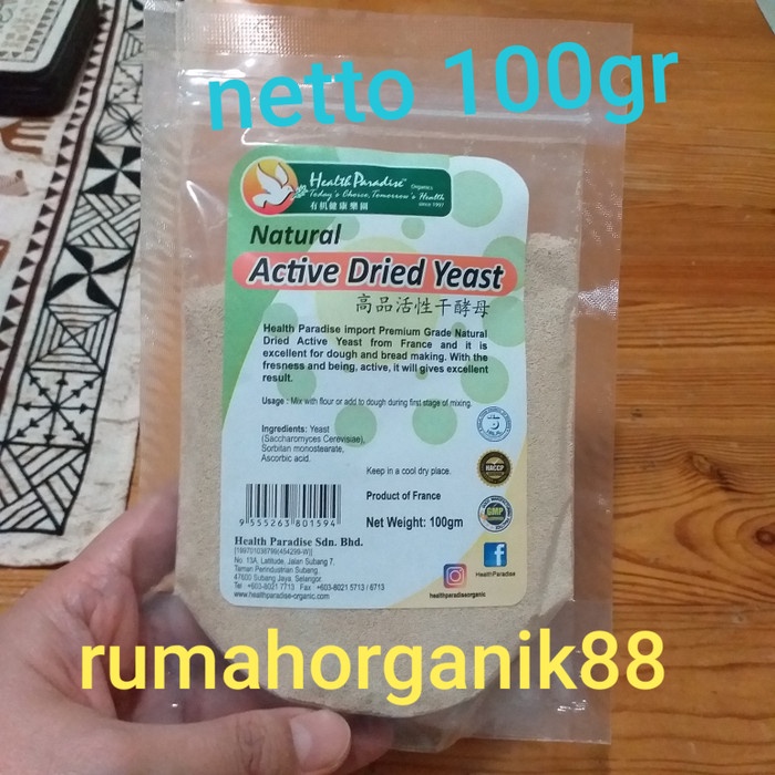 

Siap Kirim Natural Active Dried Yeast (Ragi Aktif) By Health Paradise 100Gr