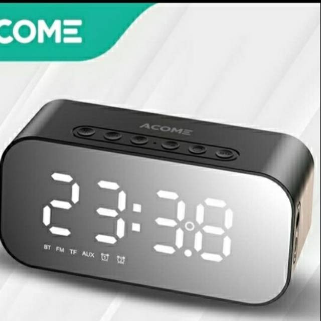 Acome A5 Speaker Bluetooth 5.0 Jam Alarm LED Display Ultra Bass - Speaker Only