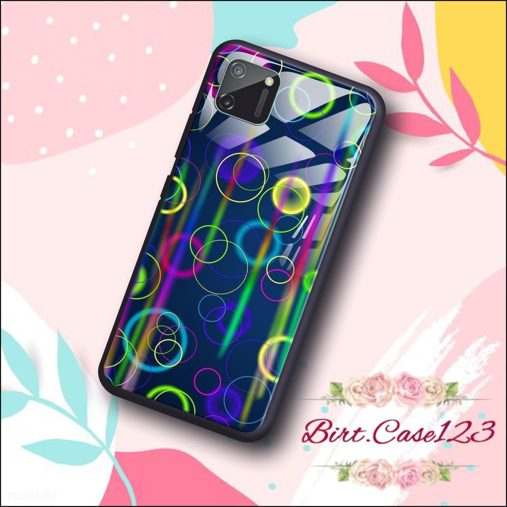 back case glass aurora POLKADOT Vivo Y91 Y17 Y12 Y15 Y93 Y95 Y81 Y83 Y71 Y53 y20 Y30 Y50 V17 BC181