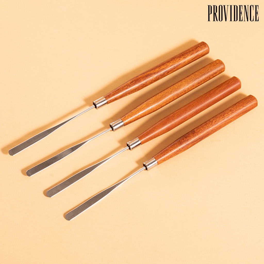 Providence Stik Pengaduk Lem Nail Art Bahan Stainless Steel Gagang Kayu Anti Karat