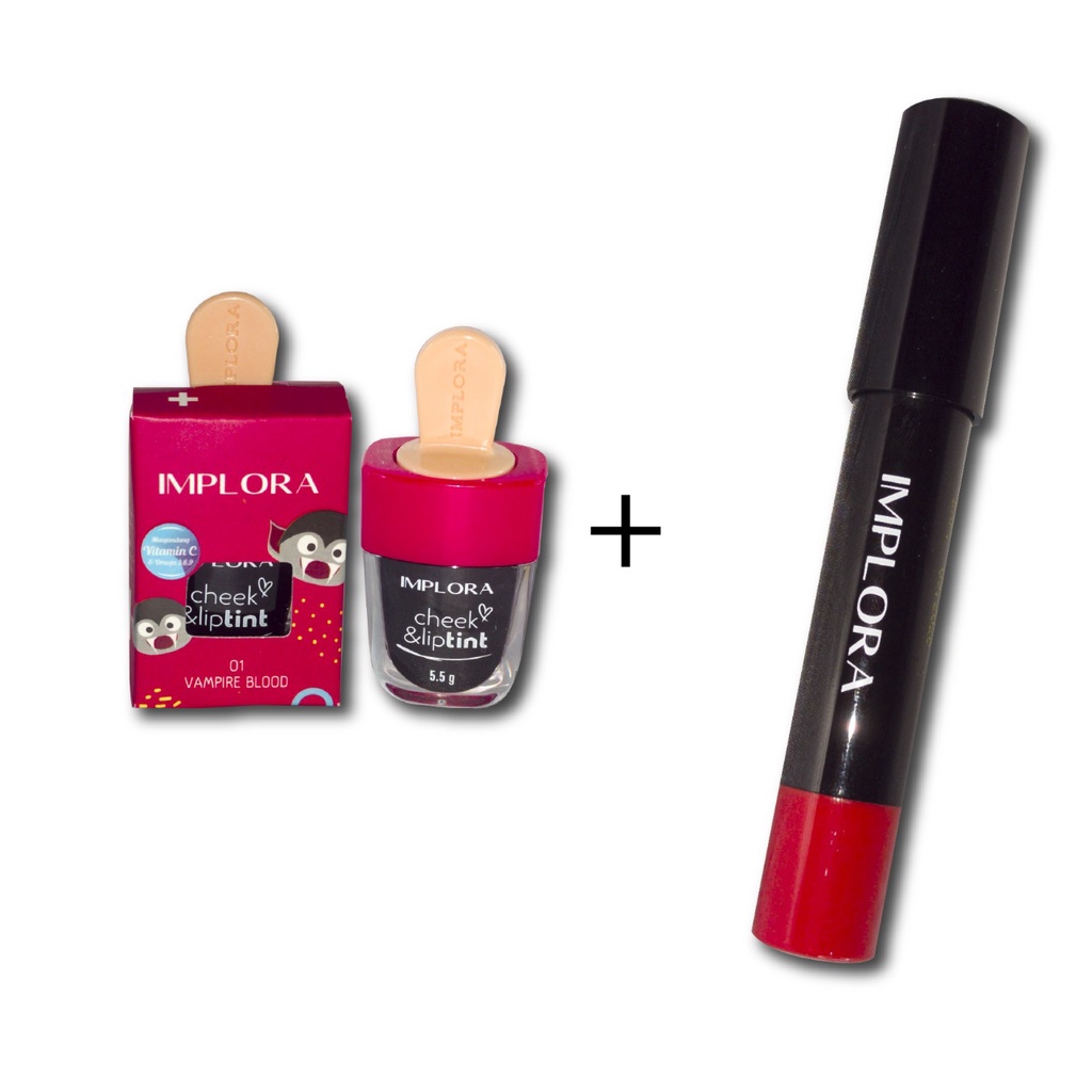 ✿ELYSABETHME✿ I♥M♥P♥L♥O♥R♥A PAKET OMBRE ala korea LIPS Combo Viral IMPLORA lipstick liptint lipgloss lipoil lipserum