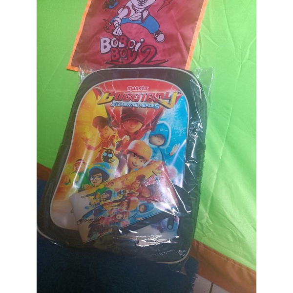 RaidStore93_Tas Ransel anak Laki-laki Paud/TK terbaru boboiboy dan Squidgame