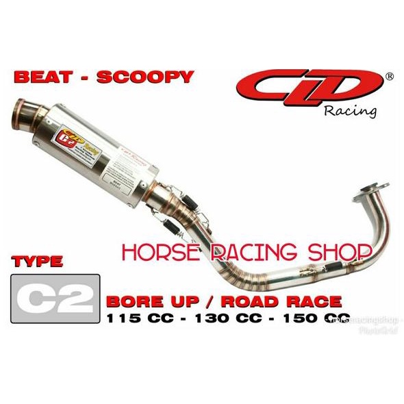 KNALPOT CLD RACING BEAT SCOOPY  TYPE C2 BULAT