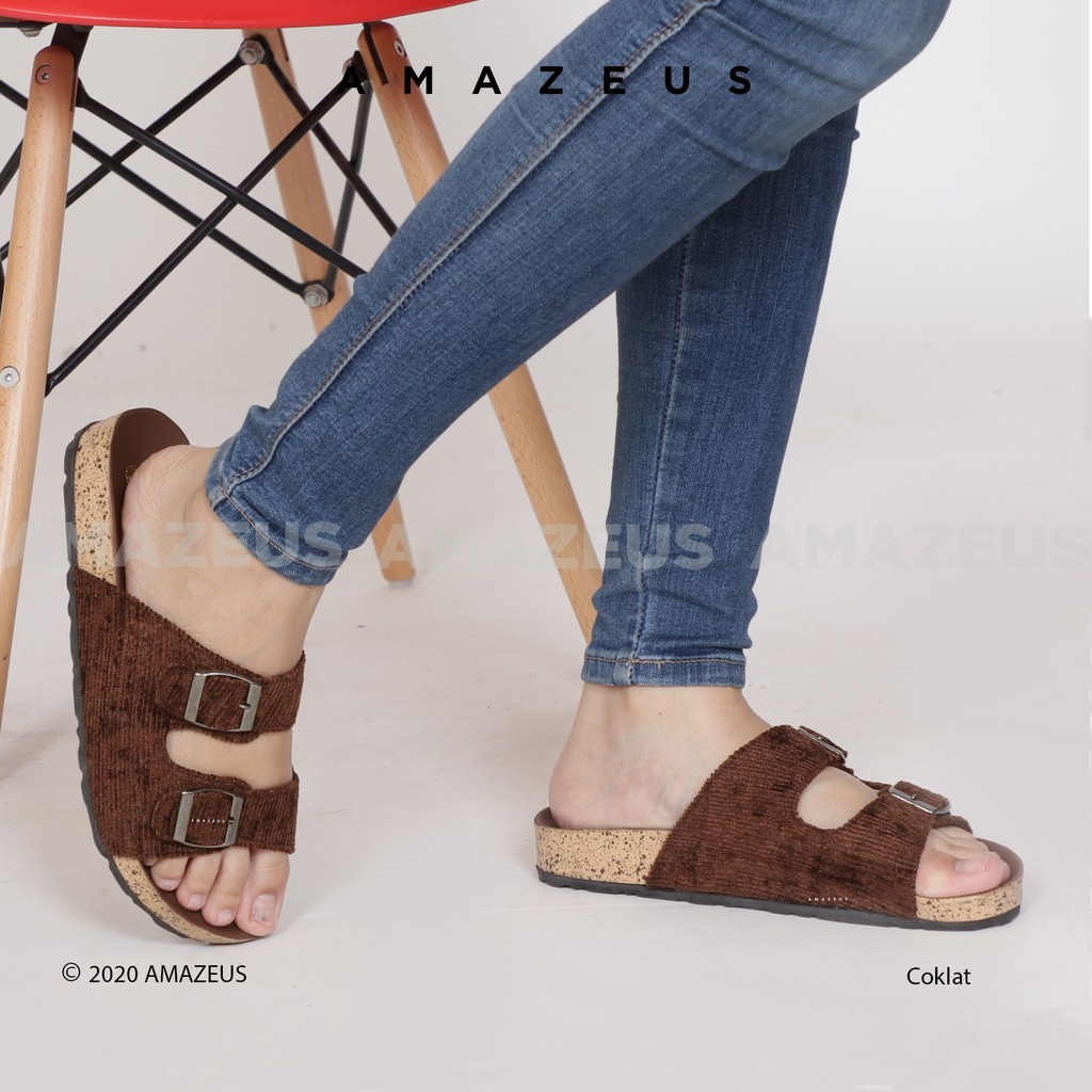 Amazeus CEECEE Sandal Tali Wanita Santai Birken Footbed-5