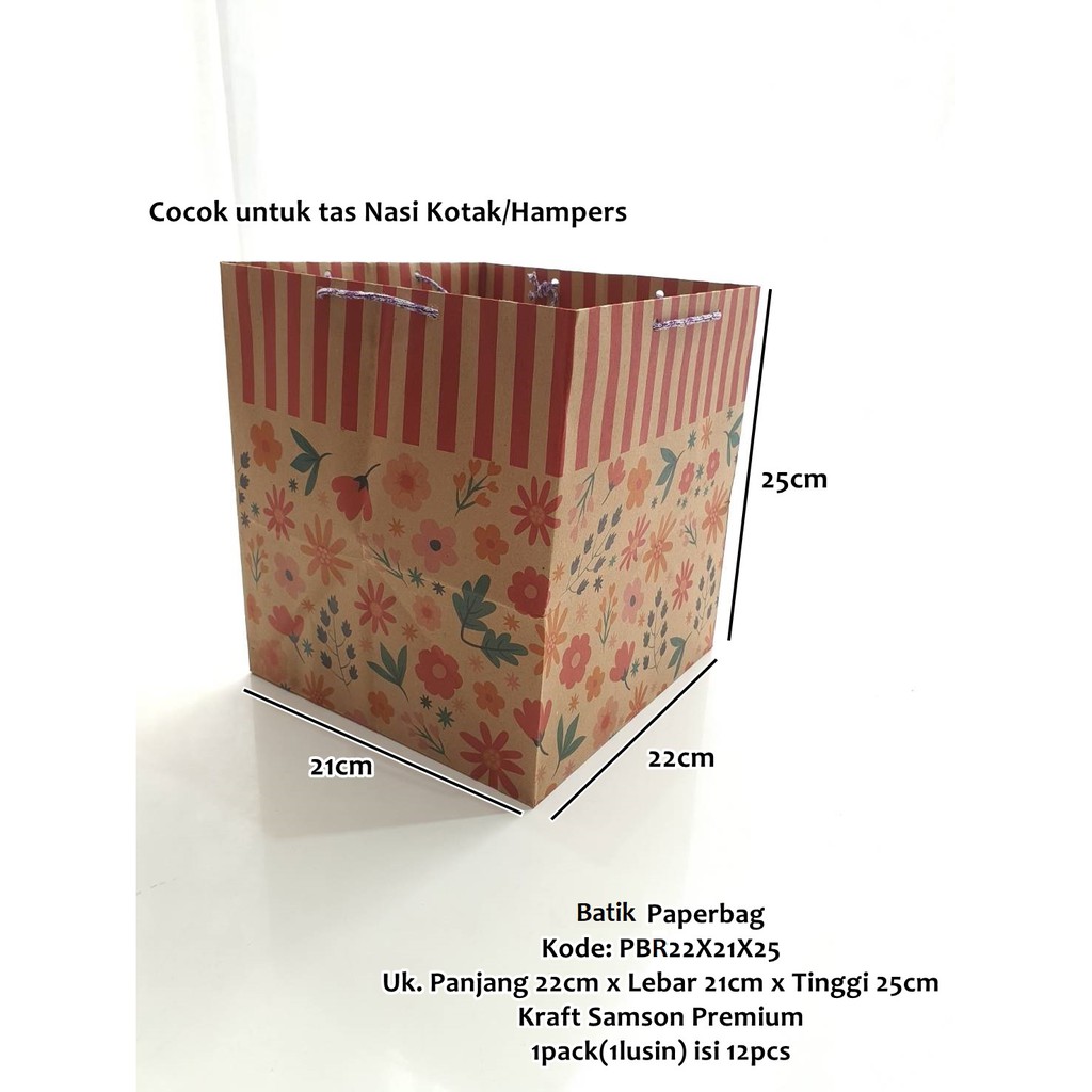 

Paperbag Goodie Bag Ultah Batik Tas Kertas Nasi Kotak Flower Souvenir Hampers