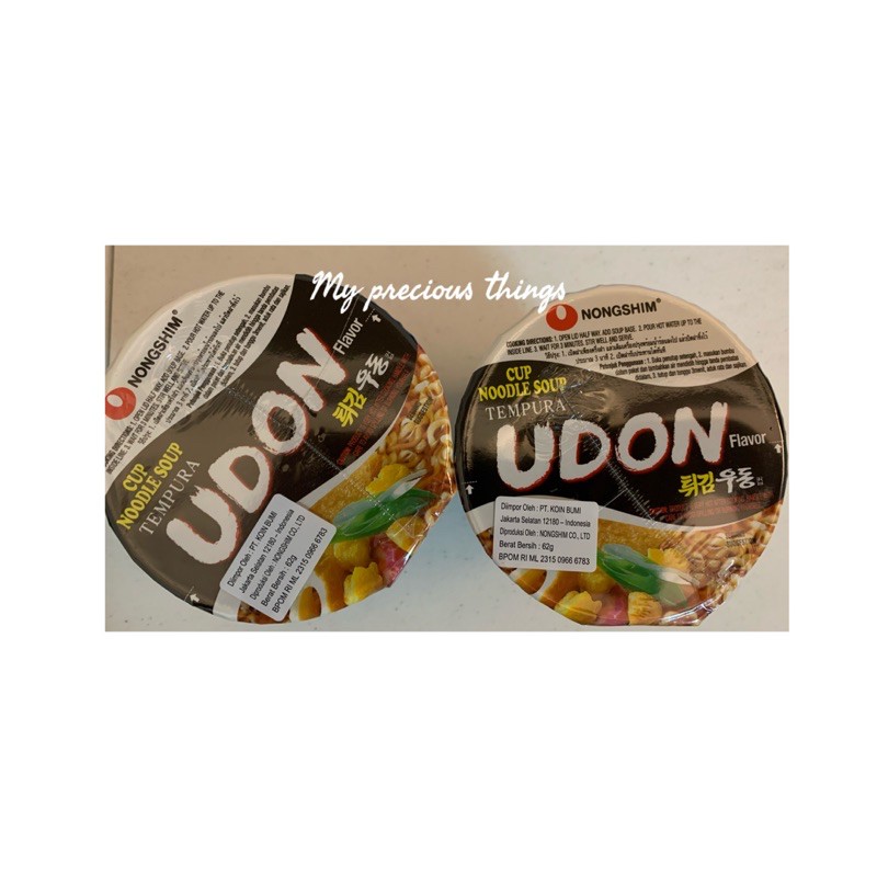 

Udon tempura cup small - nongshim korea 62gr