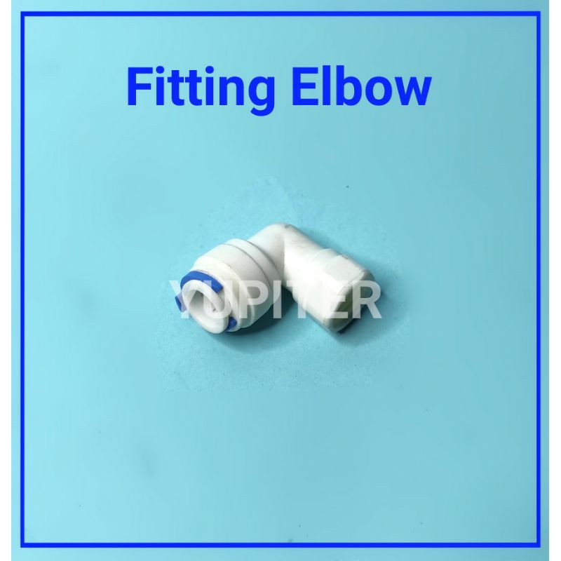 Fitting RO Keni Drat Dalam ¼ Selang ⅜ (Elbow) - Filter Air