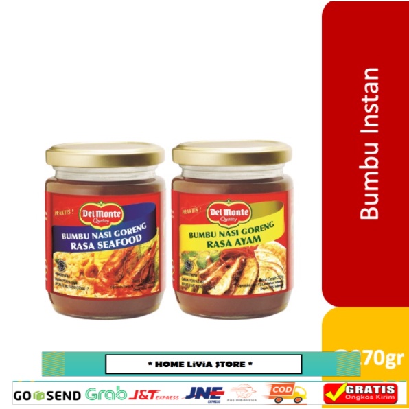 

Del Monte Bumbu Nasi Goreng Ayam 270 gr + Del Monte Bumbu Nasi Goreng Seafood 270 gr