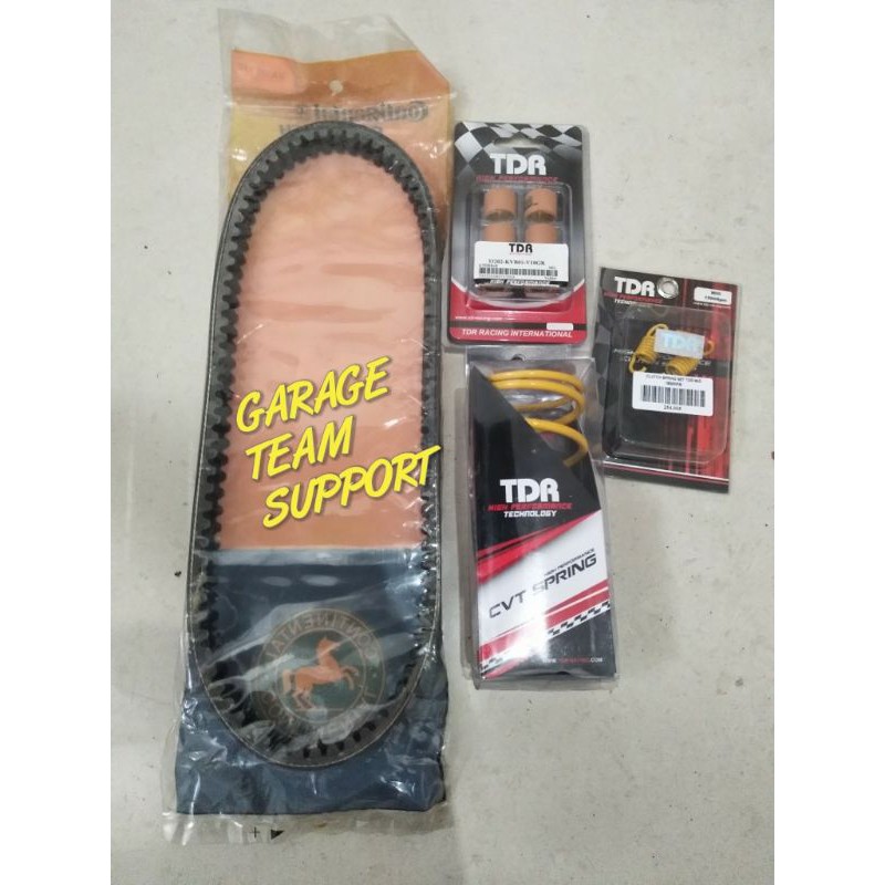PAKET UPGRADE CVT RACING VANBELT MIO SPORTY MIO SMILE NOUVO FINO KARBU TDR
