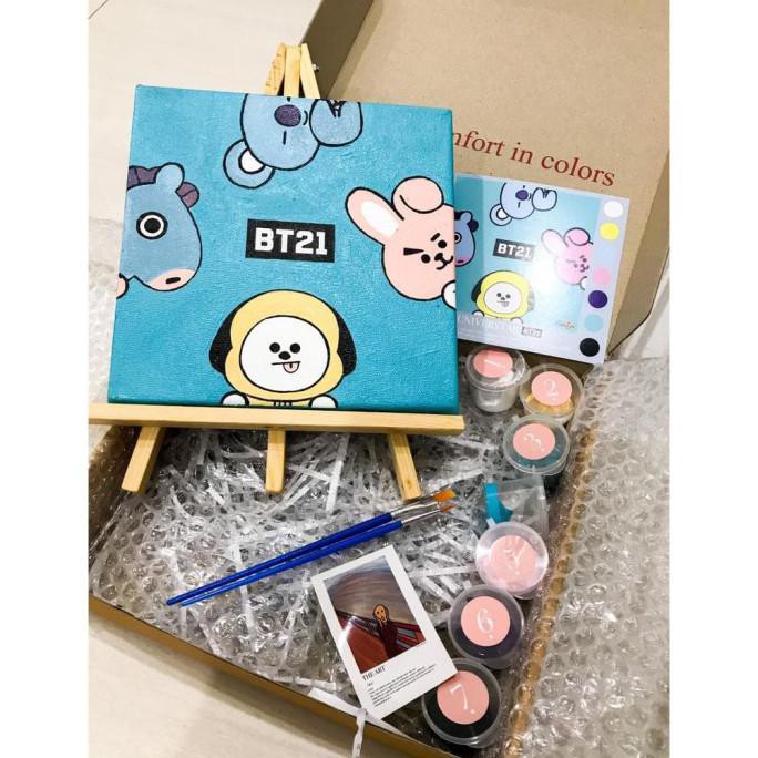 

Paint By Number Bt21 (1) | Bypainters | Painting Set | 20X20Cm Kanvas