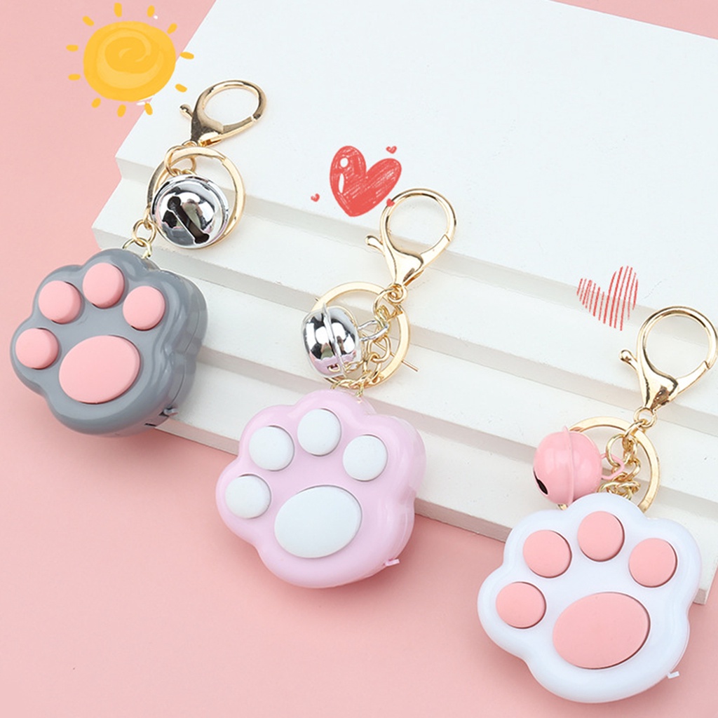 (Fr) Mini Fidget Toy Lovely Portable Funny Cat Paw Push Fidget Game Keychain