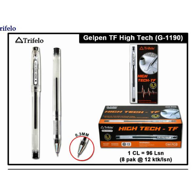 

Pulpen Hightech Trifelo TF-1190 Hitam & Biru