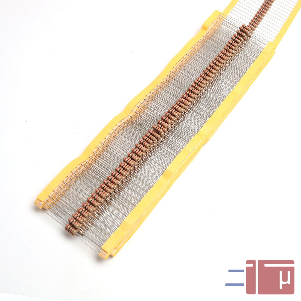 x10 Resistor 2K 1/2W Karbon 5% Taiwan Kaki Tembaga