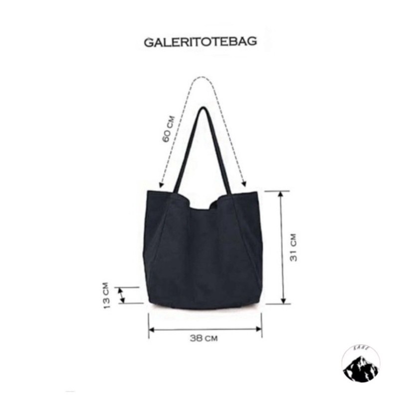 Nudie Bag TOTEBAG CANVAS BESAR POLOS SUEDING TEBAL LEMBUT MODEL TAS BAGGY