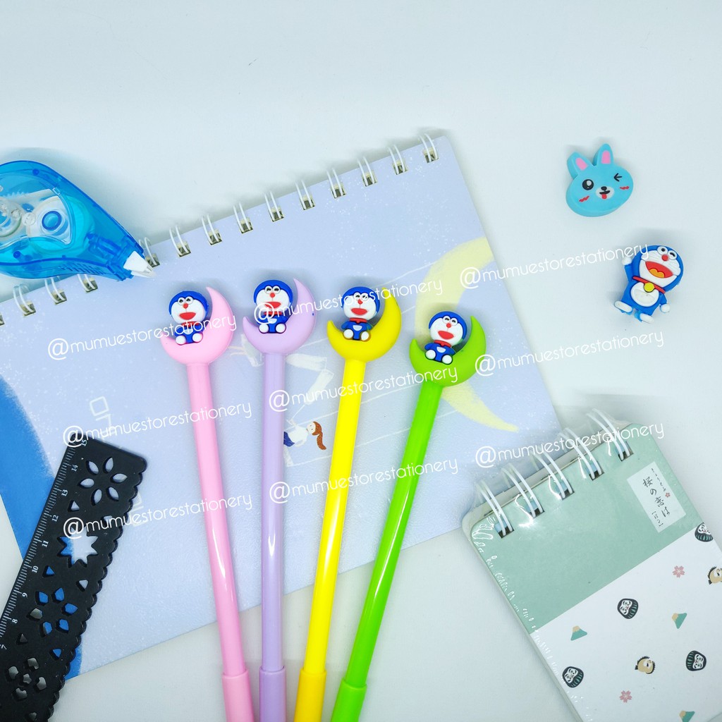 

PULPEN BERKARAKTER DORAEMON MOON 12pcs gel pen / Ink gel pen