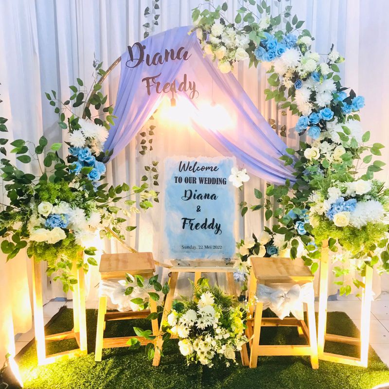 Backdrop Akad/ Backdrop Lamaran /Backdrop Rustic Gawang Terima beres pasang bongkar