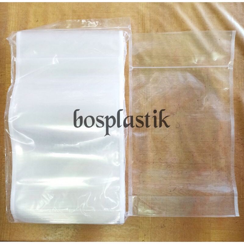 Plastik Klip Standing Pouch 20x35 / Kemasan Berdiri Seal Lebar Stp (isi 50 Pcs)