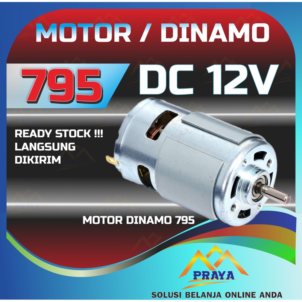 DINAMO DC 775 795 MOTOR LISTRIK 12V - 24V 12 V - 24 V HIGH TORSI TORQUE HIGH SPEED