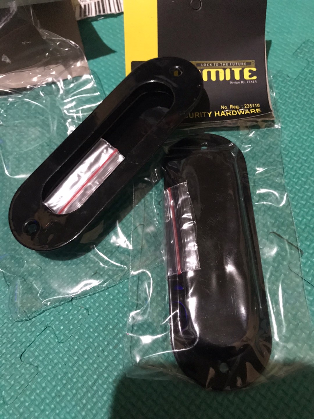 Handle Pintu Geser Sliding Oval Black Dolomite Cm 2203