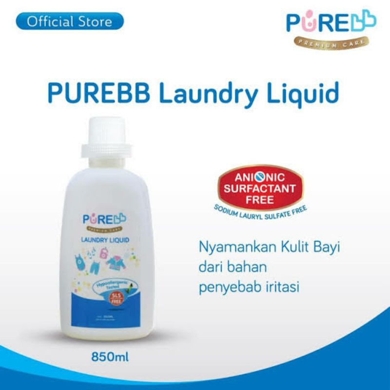 Pure Laundry Liquid 850ml - Detergent Bayi