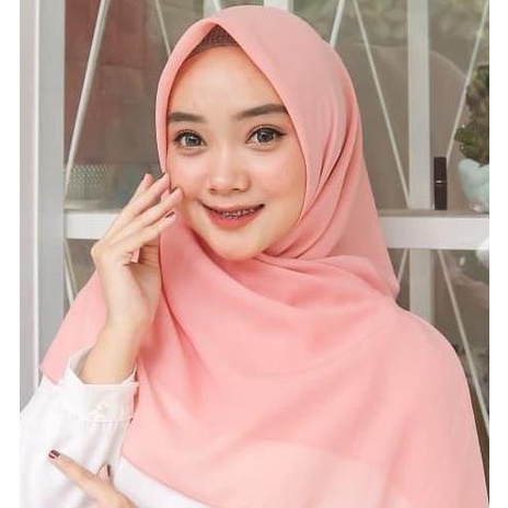 HARGA TERMURAH JILBAB BELLA SQUARE SEGI EMPAT / HIJAB BELLA SQUARE TERBARU WARNA TERLENGKAP-Baby Pink