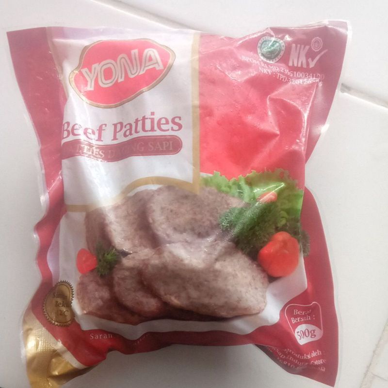 

yona beef patties sapi 500gr