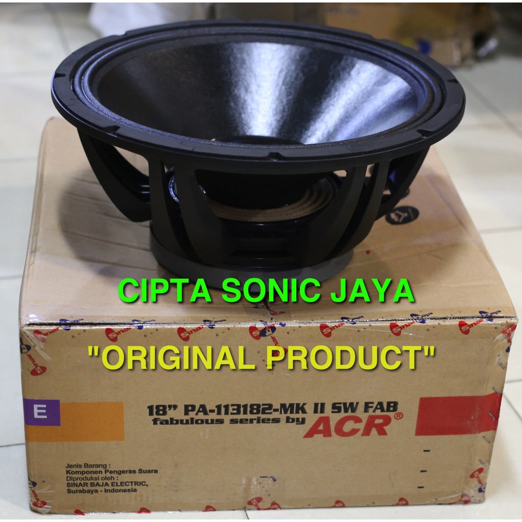 (PETI KAYU) speaker 18&quot; ACR fabulous 113182 SW subwofer