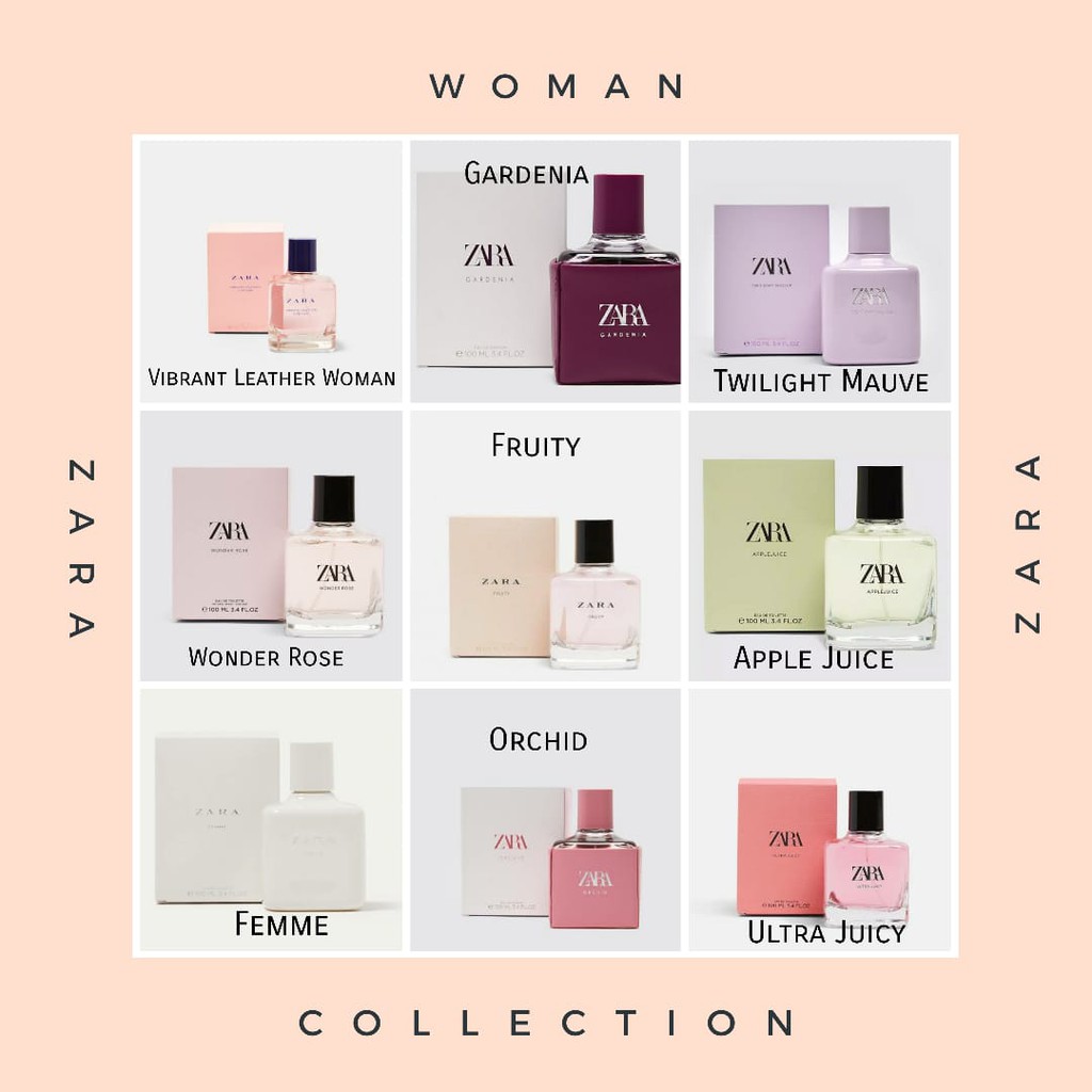 ZARA APPLE JUICE ORIGINAL NONBOX WITH PAPERBAG