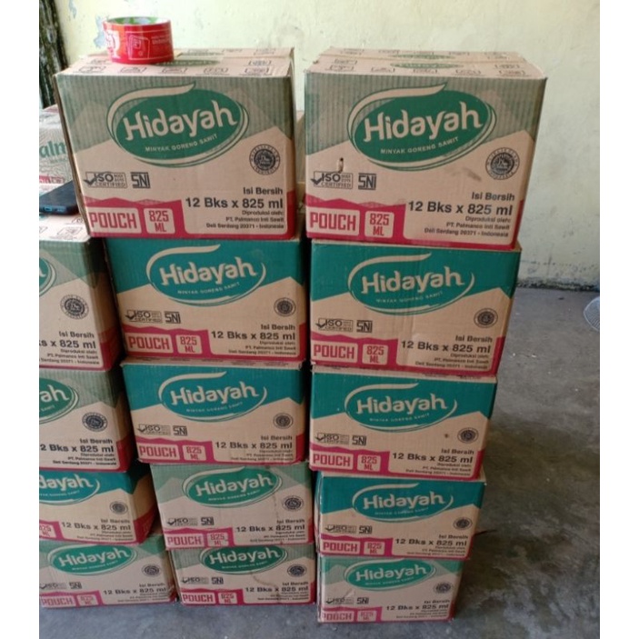 

minyak goreng hidayah 825ml x 12 bungkus