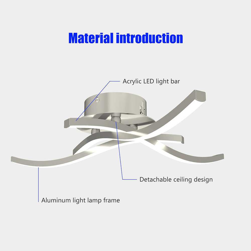 FCMILA Lampu LED Plafon Modern Ceiling Light 18W Cool White - M236