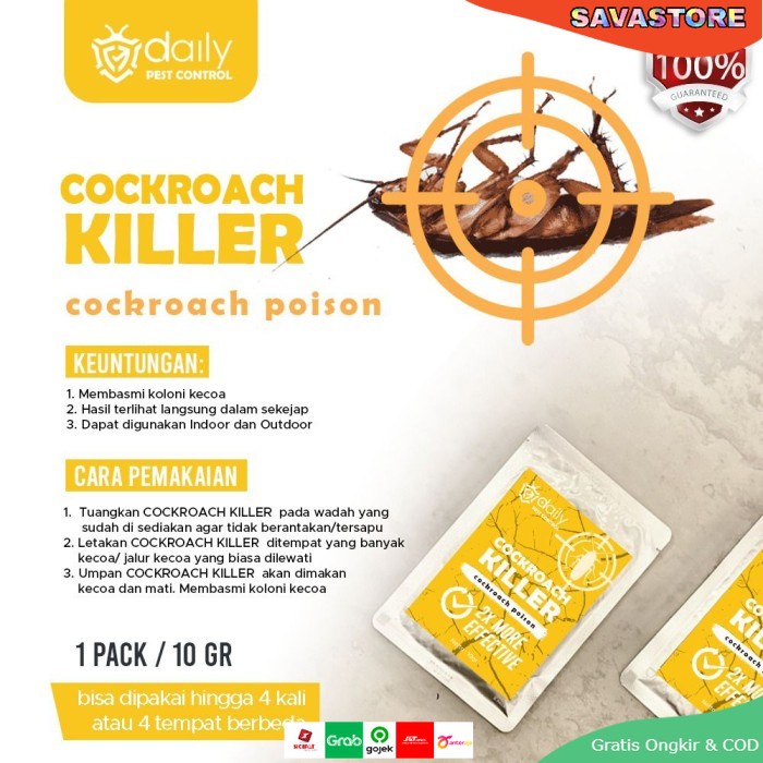 DAILY COCKROACH KILLER - RACUN KECOA AMPUH PEMBASMI PEMBUNUH KECOA