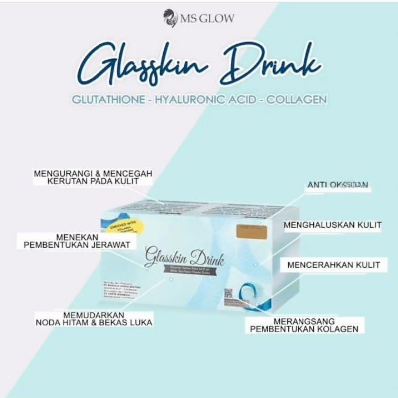 Glas skin drink MS Glow Beauty 100% original gluta drink ms glow termurah (bisa cod)