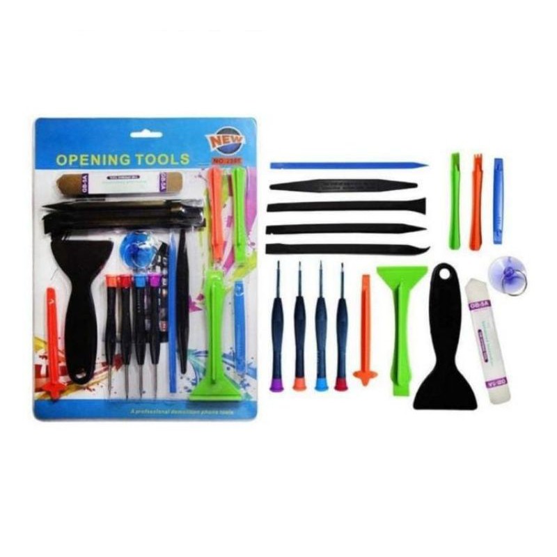 Opening Tools 2288 Tool Kit Alat Service Handphone All Type Lengkap Fullset Merk Sunshine Obeng Pins