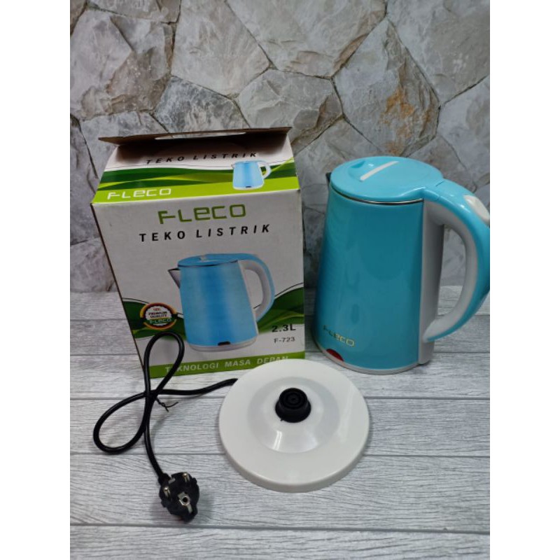 Teko Air Listrik Fleco F-723 2.3L // Alat Pemanas Air Otomatis Mati