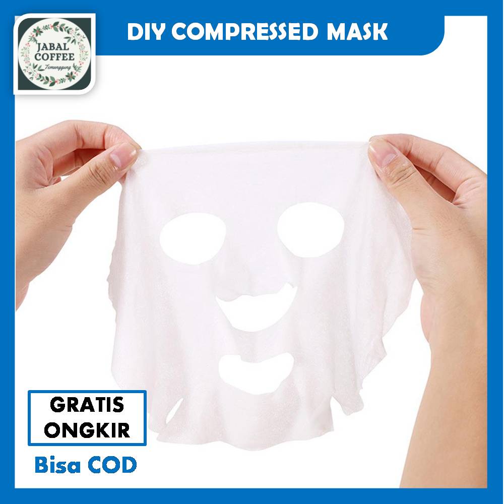 Compressed Facial Paper Sheet Mask Tablet / DIY Compressed Mask / Masker Wajah J124