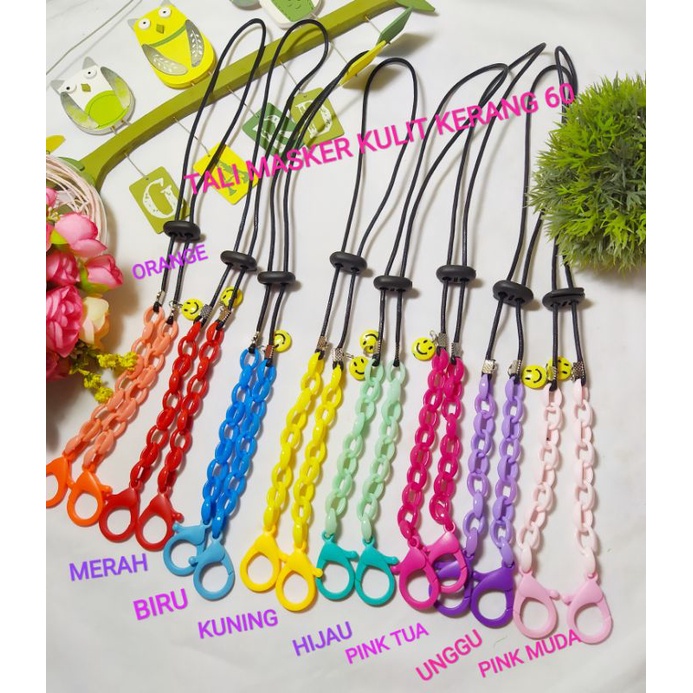 TALI MASKER/PENGAIT HIJAB/KALUNG KULIT KERANG 60