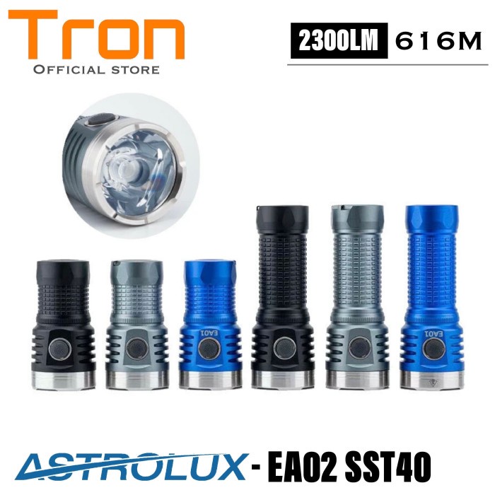 Astrolux EA01 / Mateminco MT01 SST40 2300Lumens 616M - Hitam, SENTER SAJA