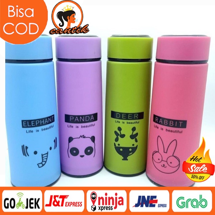 HC BOTOL KACA ANIMAL / MYBOTTLE KACA KARAKTER ANIMAL BOTOL MINUM ANAK KARAKTER LUCU / MYBOTOL BOTOL MINUM KACA 450ML / TERMOS ANAK KARAKTER HEWAN ANIMAL